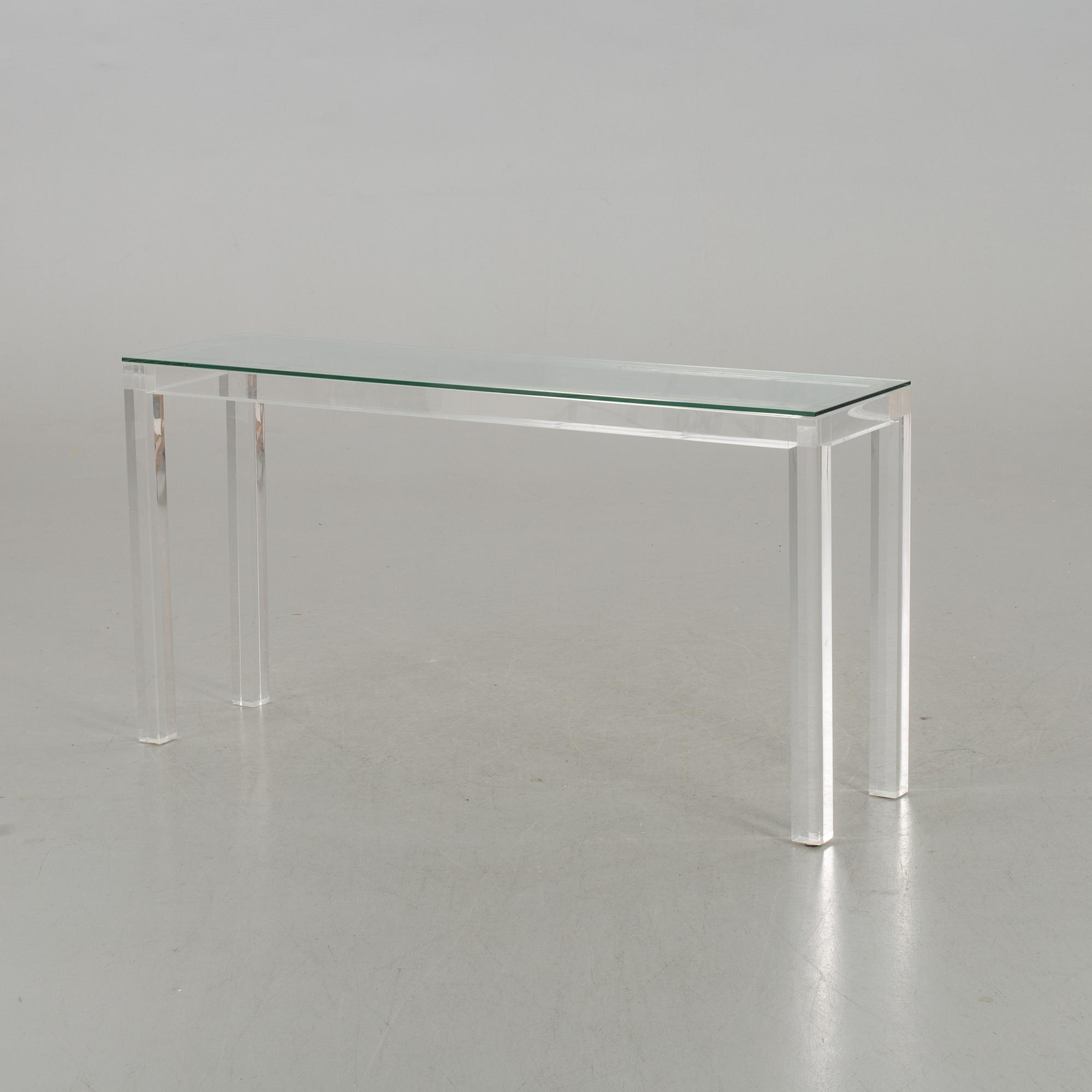 SIDEBOARD, glass and plexi.