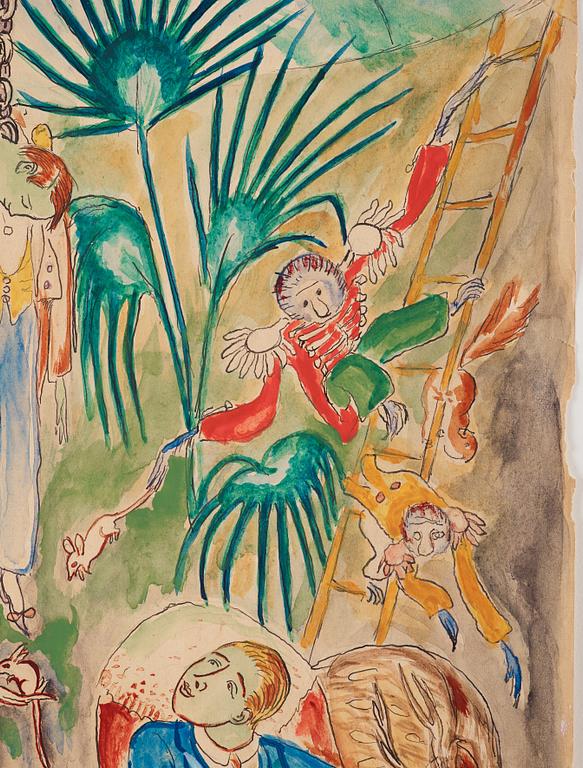 Nils von Dardel, Study for "Visit hos excentrisk dam".