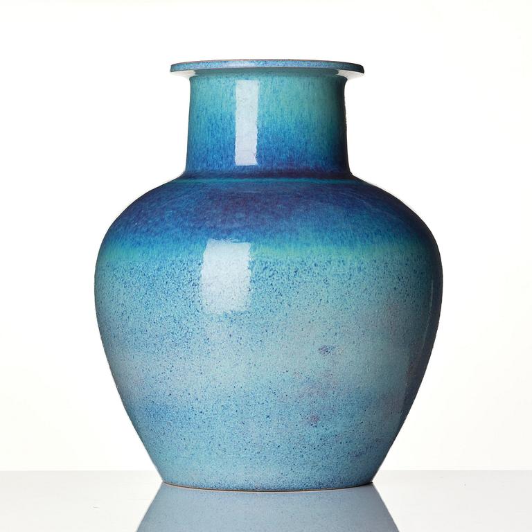 Sven Wejsfelt, a stoneware floor vase, Gustavsberg Studio 1983.