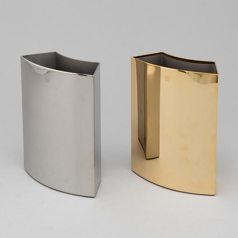 ANN WÅHLSTRÖM, two vases, Cultura Metal, Sweden.