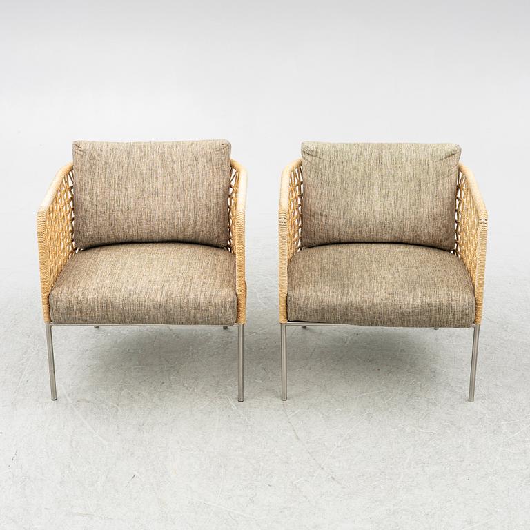 Piero Lissoni, a pair of 'Café Armchair', Living Divani.