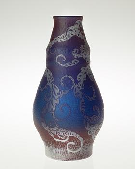 A Simon Gate cameo glass vase.