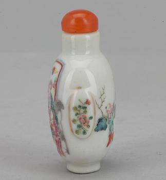 SNUSFLASKA, porslin, Kina 1800-talets slut.