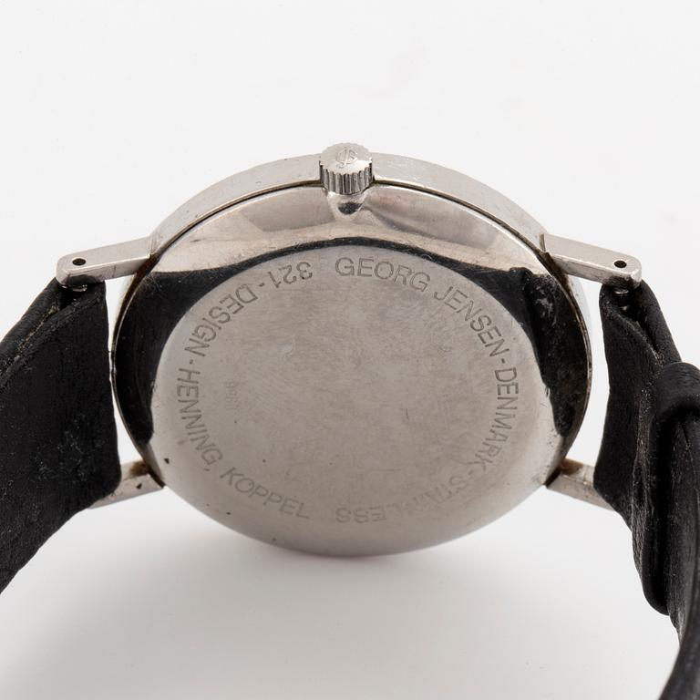 GEORG JENSEN, design Henning Koppel, armbandsur, 32,5 mm.