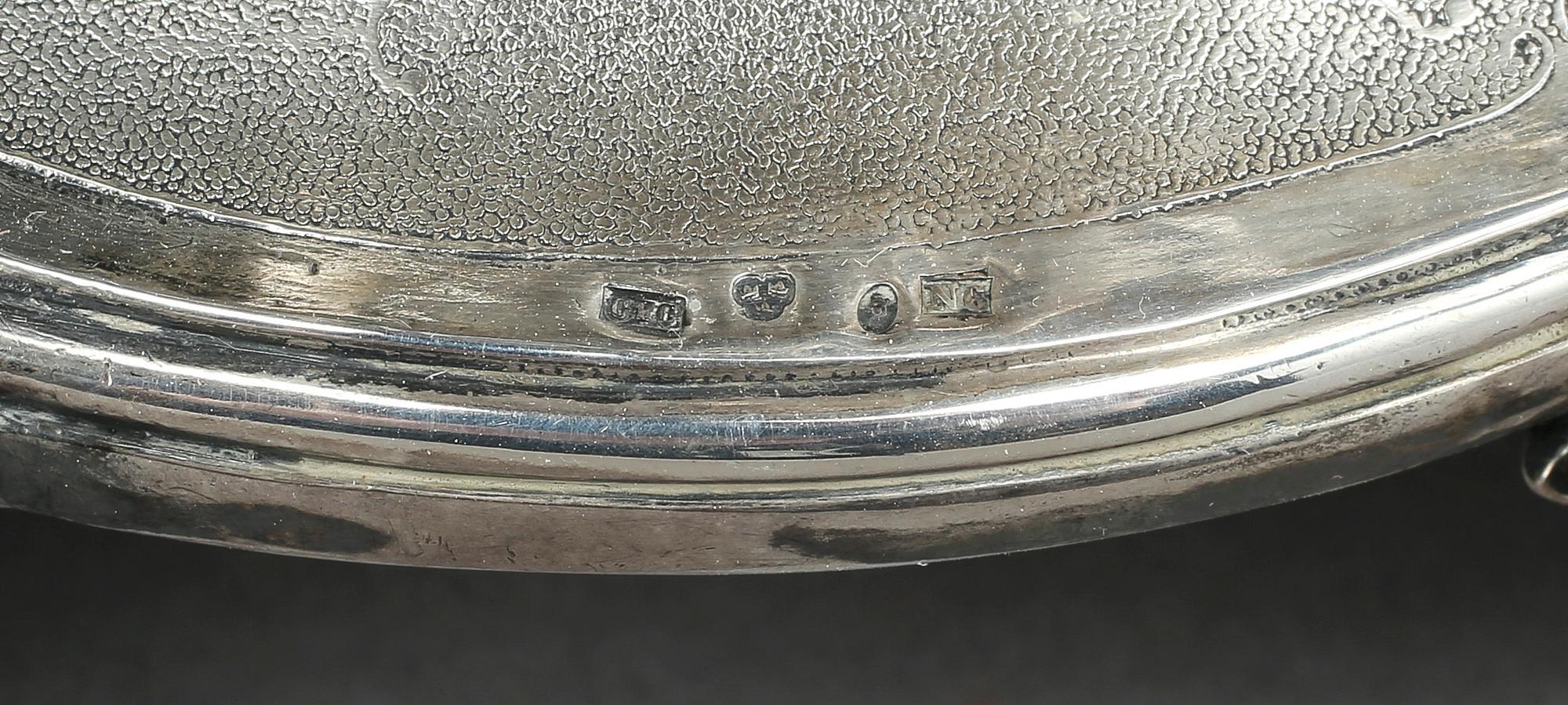 UPPSATSSKÅL, 830 silverhalt, C F Carlman, nyrokoko, Stockholm, 1891. Vikt ca 2560 g.