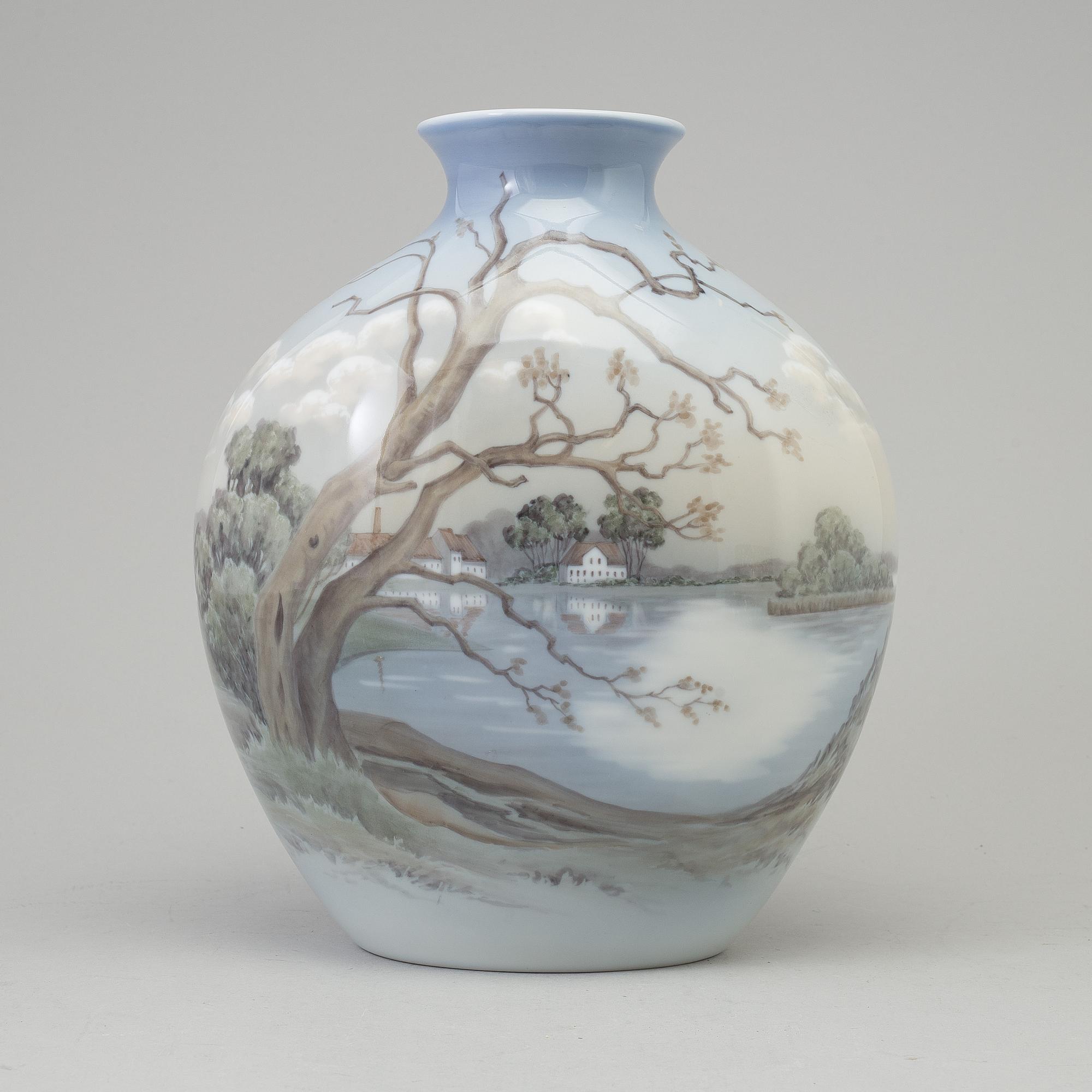 A porcelain vase by Bing & Grøndal, Denmark.