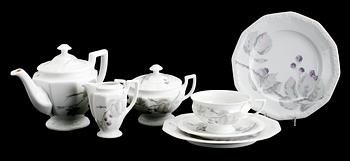 TESERVIS, porslin, 23 del, "Maria Björnbär", Rosenthal.
