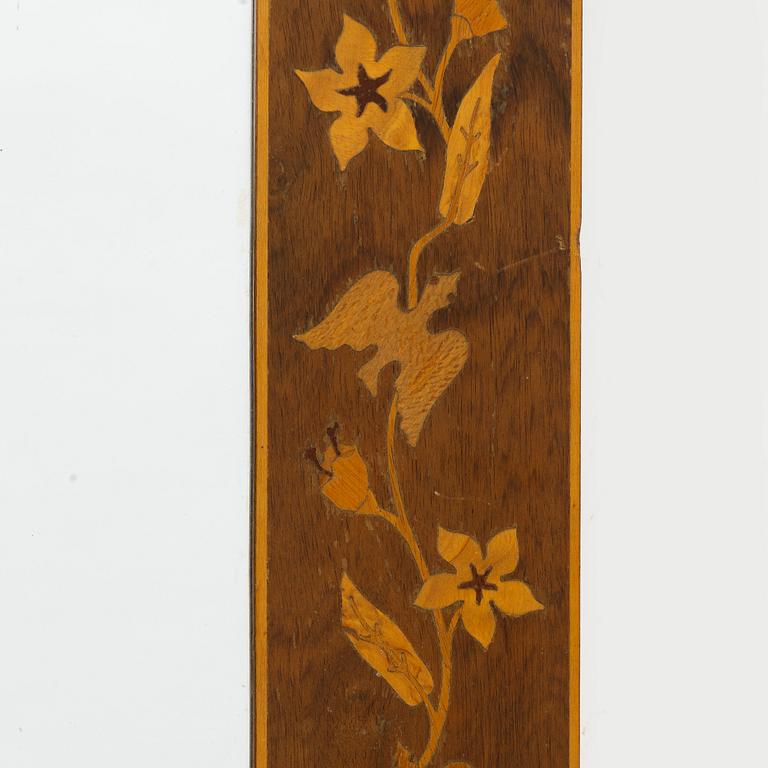 G. Gewall, a 'Doves' wall mirror, Bohus Intarsia, 1930s.