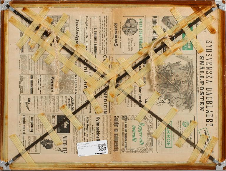 BONADSMÅLNING, gouache, kopia efter Winter Carl Hansson, 1900-tal.