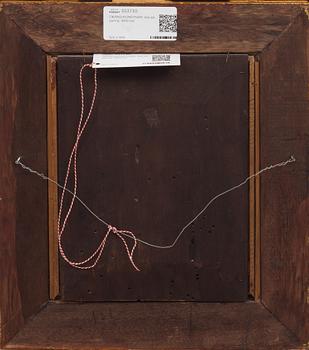 OKÄND KONSTNÄR, olja på pannå, 1800-tal.