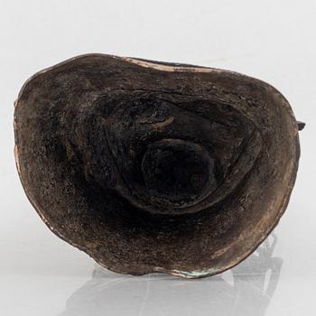 A bronze sculpture of Bodhisattva, Ming dynasty (1368-1644).