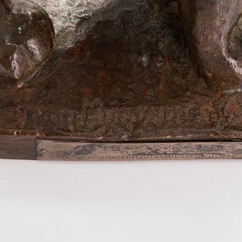 Jussi Mäntynen, 'Lynx sensing danger'.