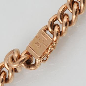 COLLIER, 18K guld med rosenslipade diamanter, blå safirer samt odlade pärlor, Gustav Dahlgren & Co, Malmö, 1996.