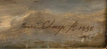 HENRI ADOLPHE SCHAEP, olja på duk, signerad och daterad 1856.