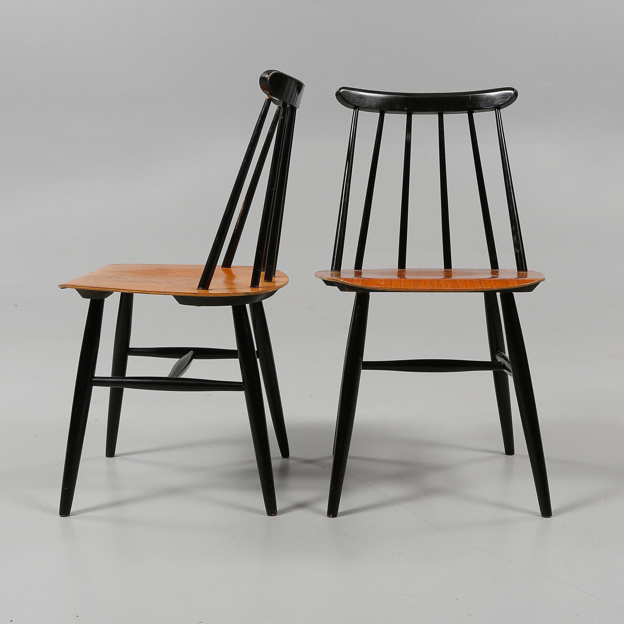 STOLAR, 3 st, "Fanett", Ilmari Tapiovaara, Edsbyverken, 1950/60-tal.
