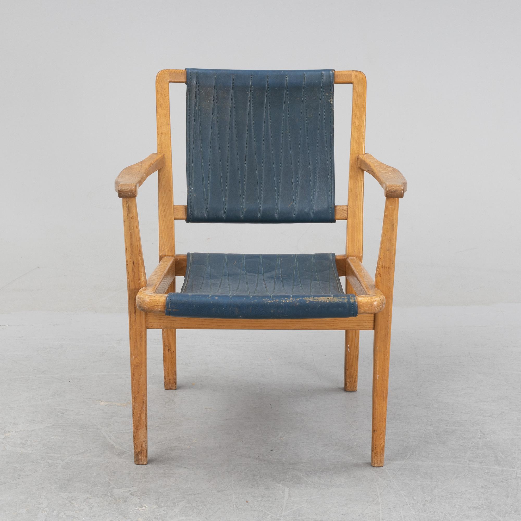 Axel Larsson, karmstol, SMF (Svenska Möbelfabrikerna Bodafors), 1930/1940-tal.