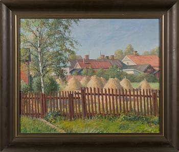 JOHN RAFAEL EKELUND, oil on board, signed and dated-32.