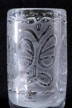 Bengt Edenfalk, a signed Skruf glass vase.