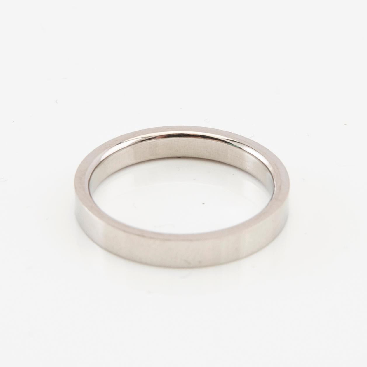 Tiffany & Co, ring "Flat band ring" 950 platina.