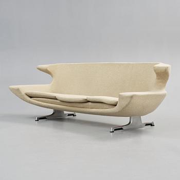 A Swedish 1960's sofa, probably by Hans Erik Johansson, Tranås, Sweden.