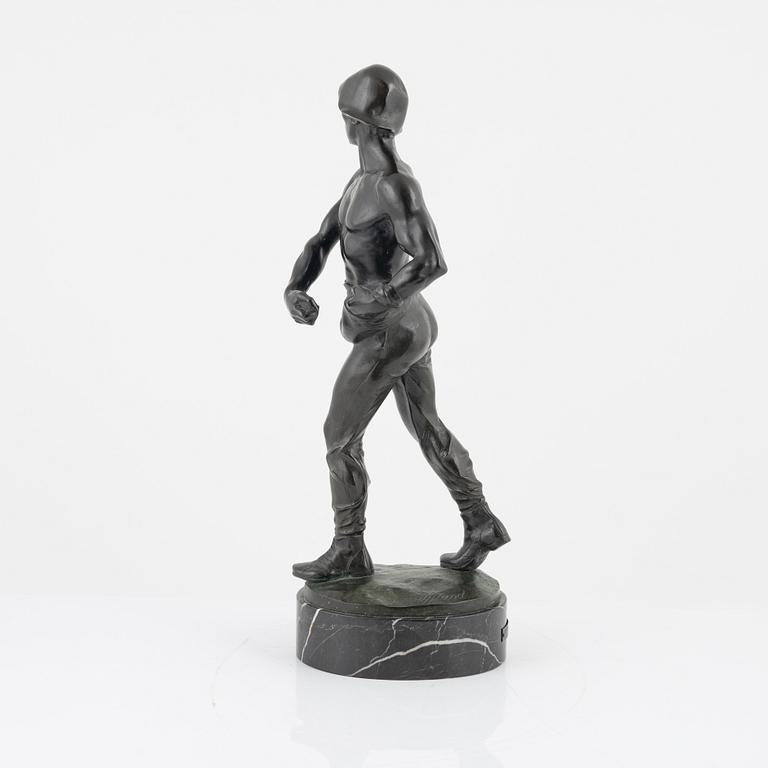 Franz Iffland, sculpture, signed, bronze, total height 45 cm.