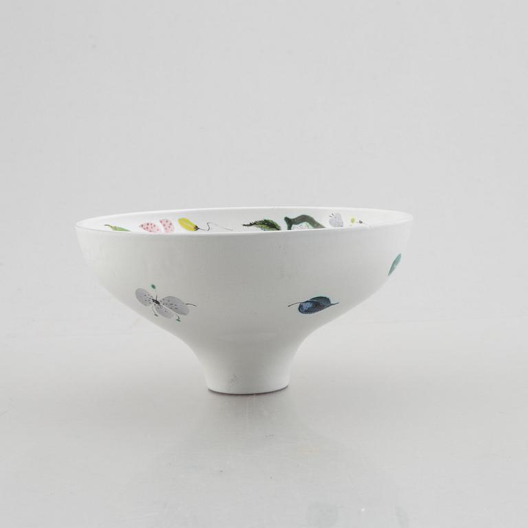 Stig Lindberg, a faience bowl, Gustavsbergs Studio, 1940's/50's.