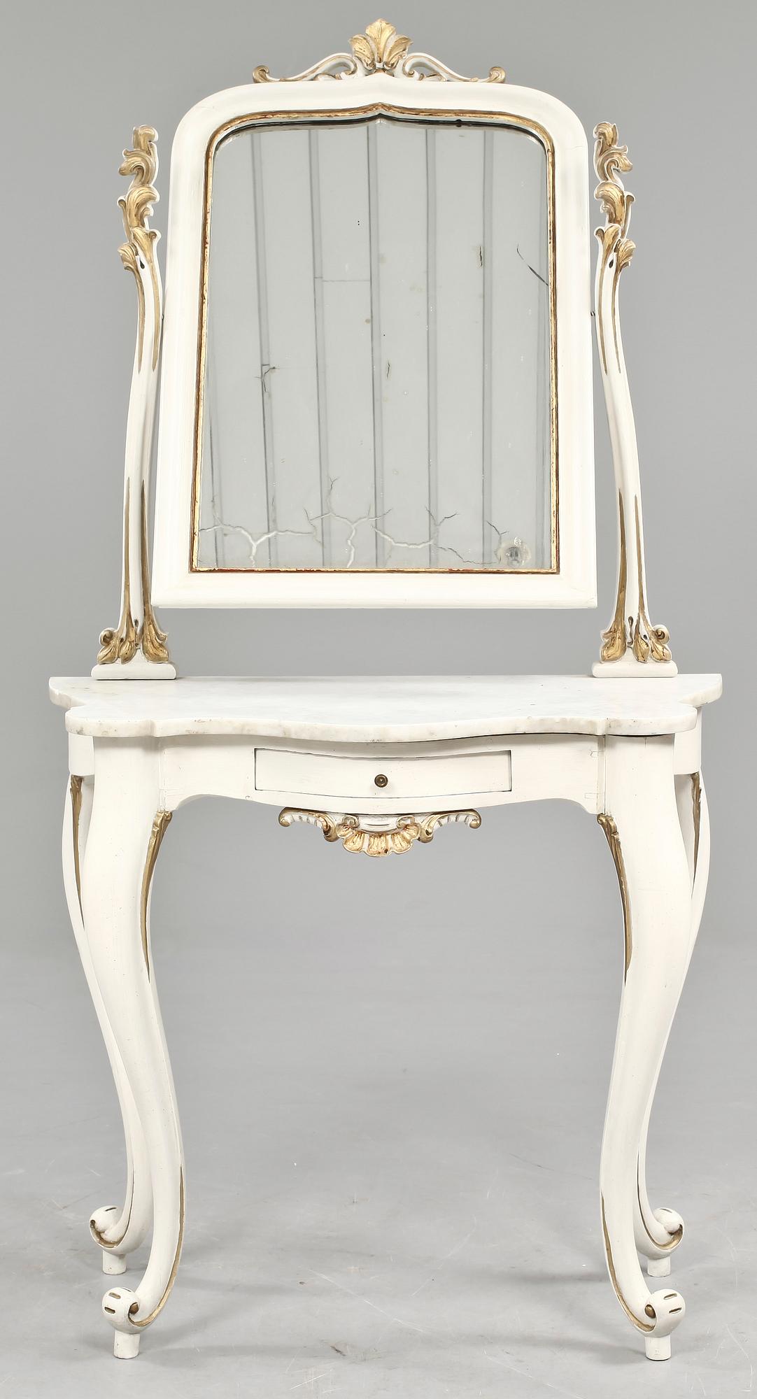 TOALETTBORD, rokokostil, omkring 1900.