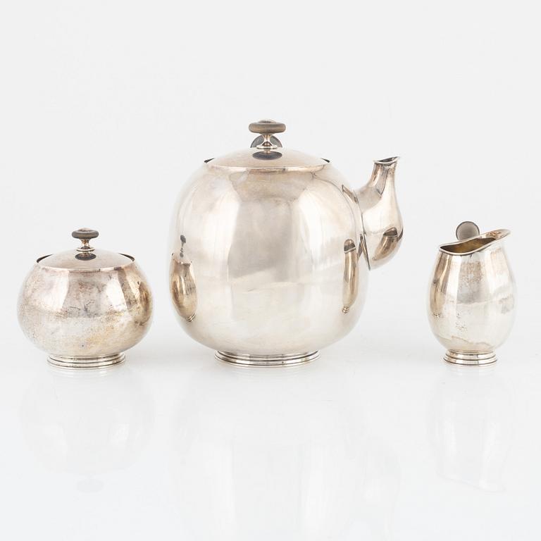 Kaffeservis, 3 delar, sterlingsilver, Flavia, 1952-53.