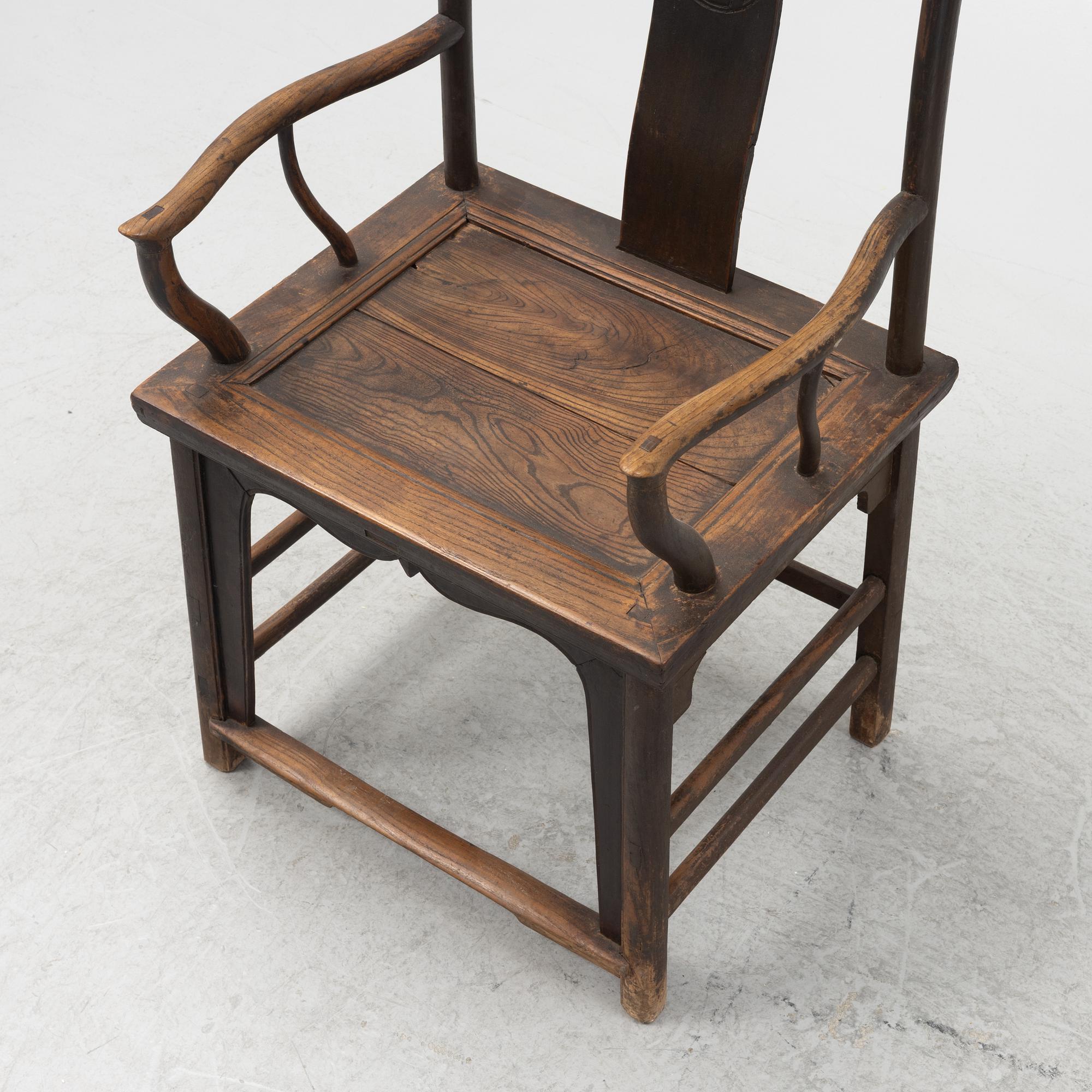 A hardwood armchiar, China, 20th century.