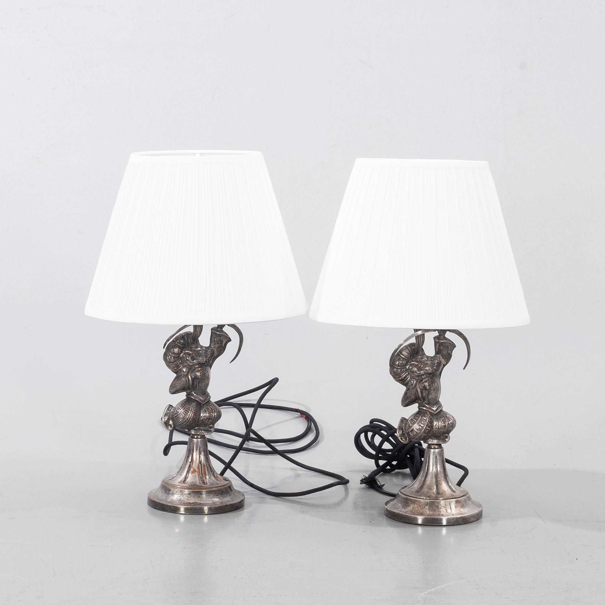 PER TORNDAHL, Bordslampor ett par, Atelier Torndal, 1920-/30-tal.