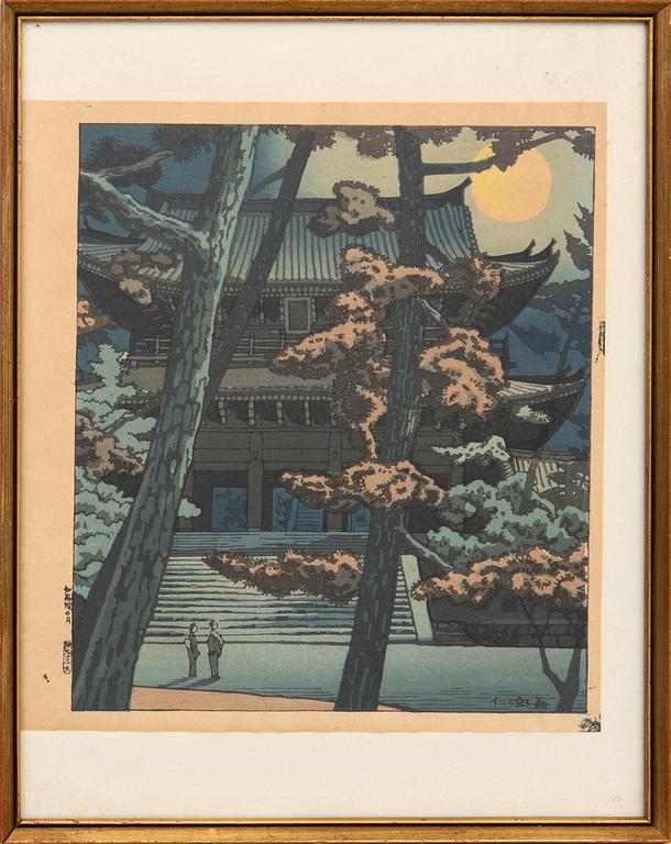 Tomikichirō Tokuriki, "Chion-in in moonlight".