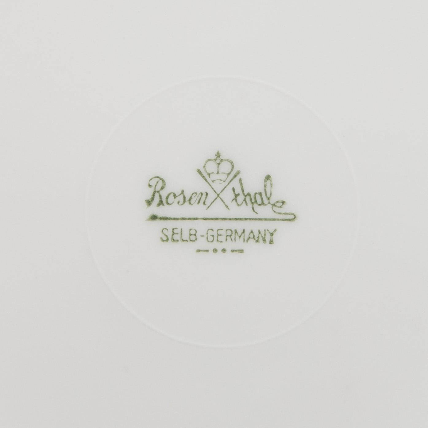 MATSERVIS, 78 delar, porslin, " Form 2000", Richard S. Latham & Raymond Loewy, Rosenthal 1900-talets mitt.