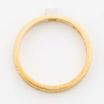 Björn Weckström, ring, "Diamond engagement ring", 18K gold with brilliant-cut diamond. Lapponia 1978.