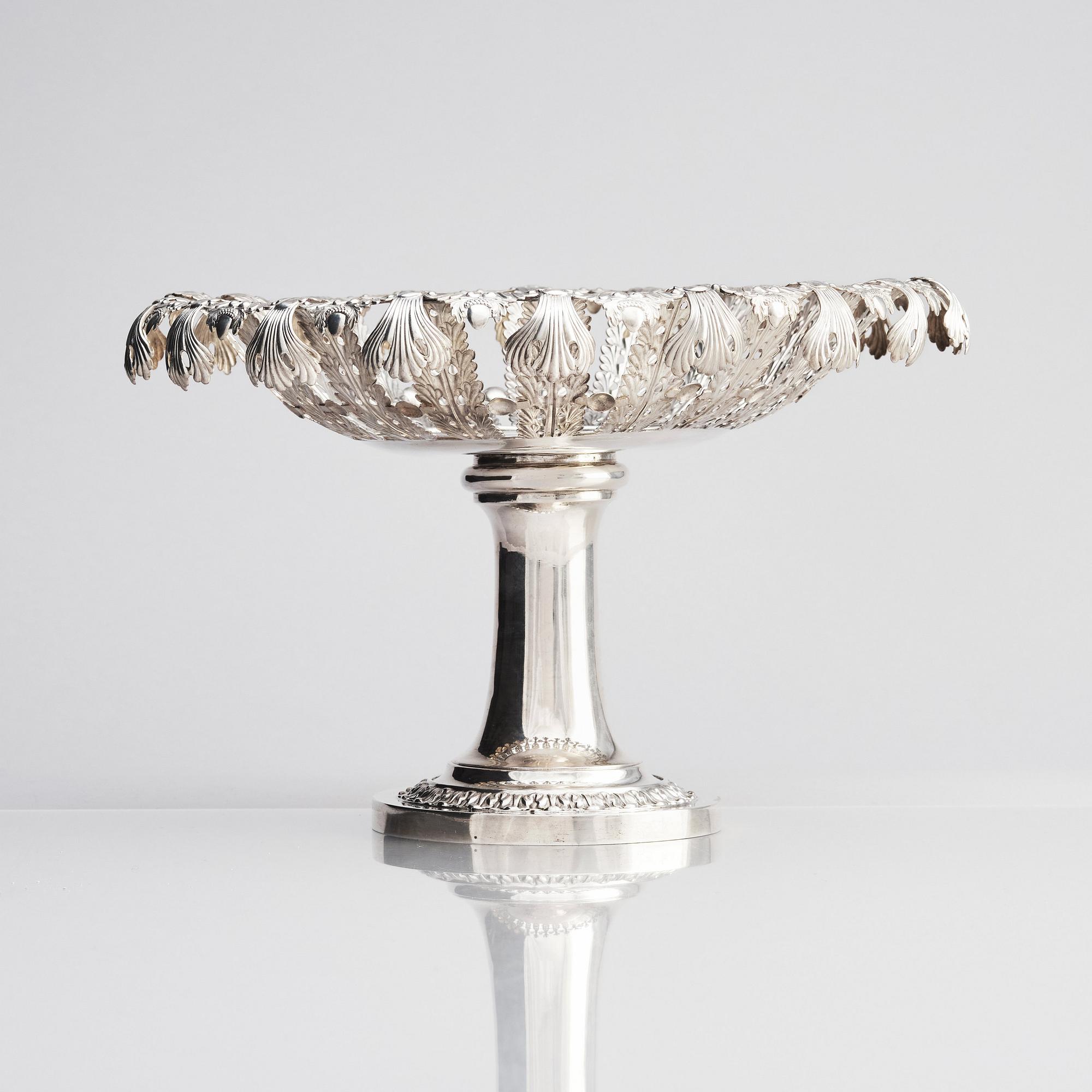 Adolf Zethelius, tazza, silver, Stockholm 1831.