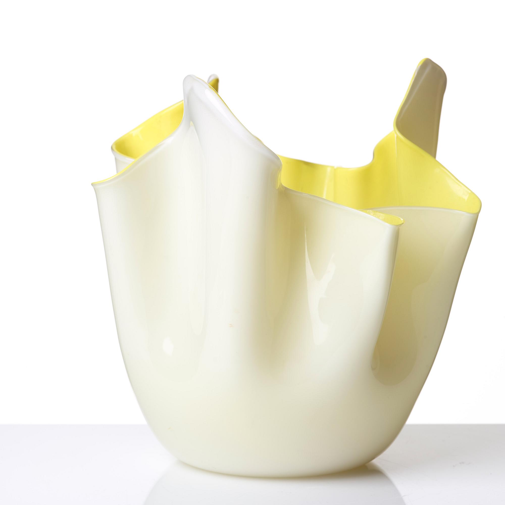 Paolo Venini, & Fulvio Bianconi, a "Fazzoletti" glass vase, Venini, Murano, Italy.