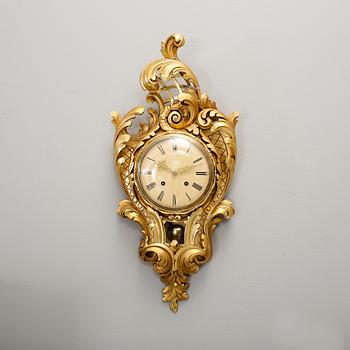 VÄGGPENDYL, gustaviansk stil, 1900-talets mitt.