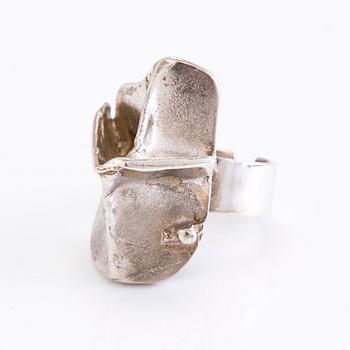 BJÖRN WECKSTRÖM, SORMUS, "Magmassa", KETJU ja KORVAKORUT, sterlinghopeaa, Lapponia, Helsinki 1971-88.