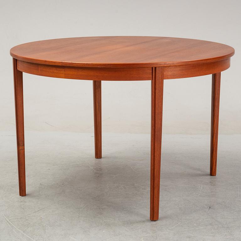 Bertil Fridhagen, a teak veneered dining table from Bodafors, 1961.