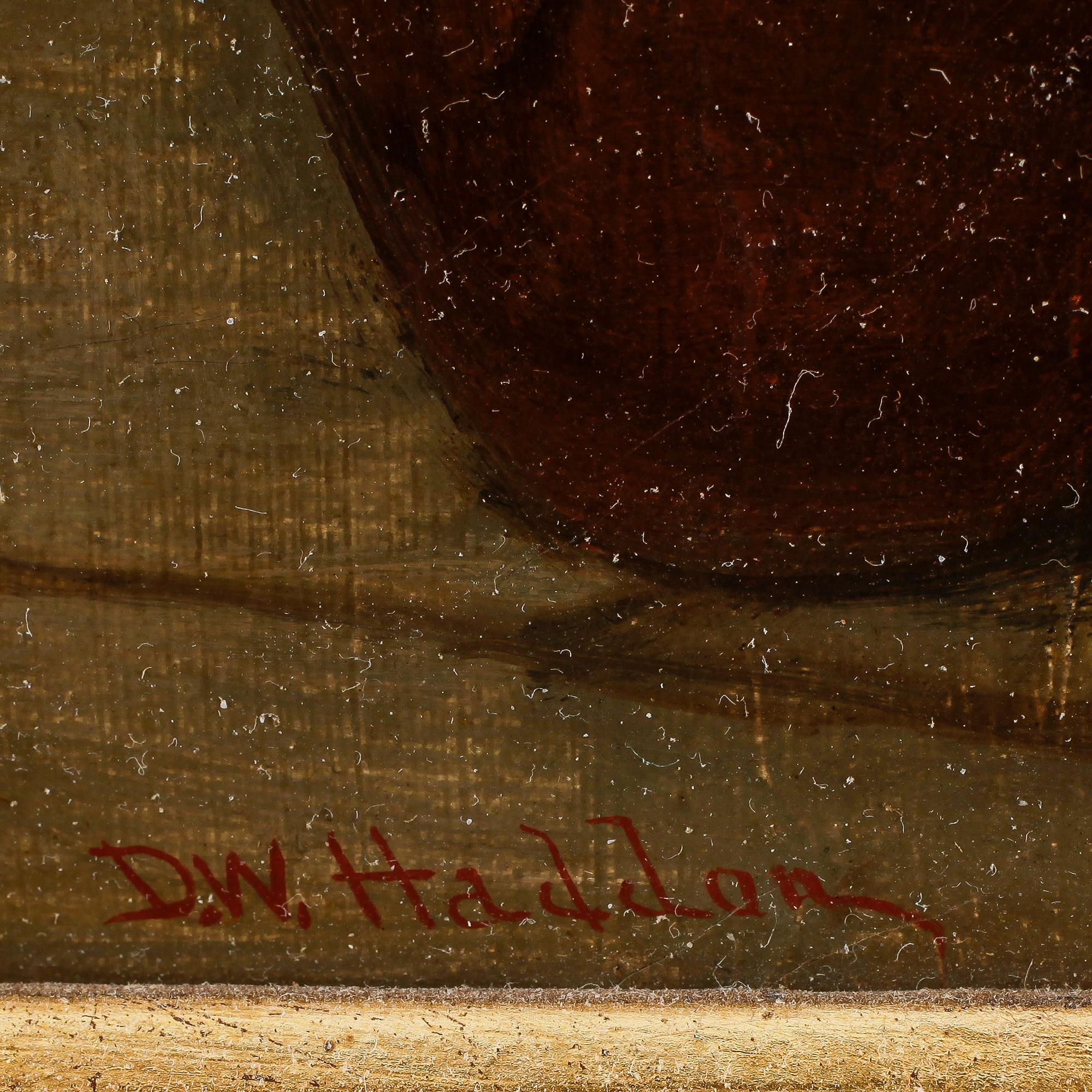 DAVID W. HADDON, olja på duk, signerad.