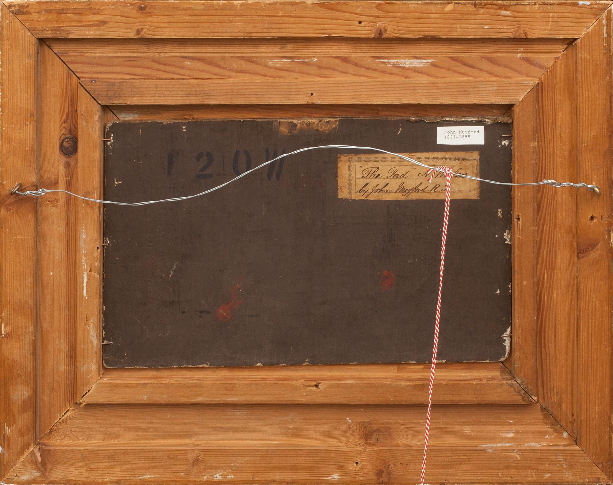 JOHN MOGFORD, olja på pannå. Monogramsignerad.