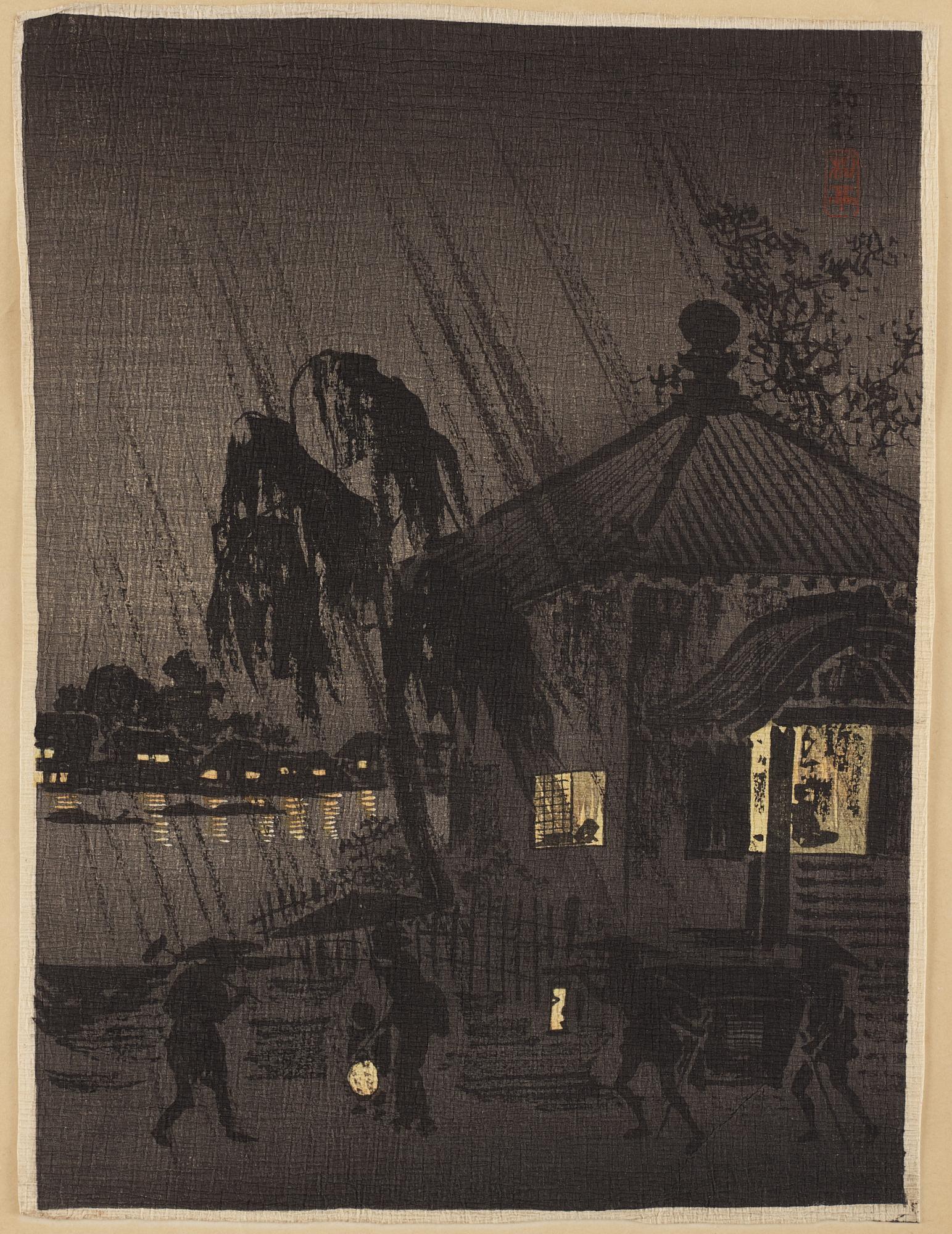 A group of eight Japanese prints, incl, Hiroshige, after, 20th century.