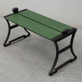 FOLKE BENSOW, a 'Snecan' cast iron carden bench from Byarums Bruk, sesigned in 1923.