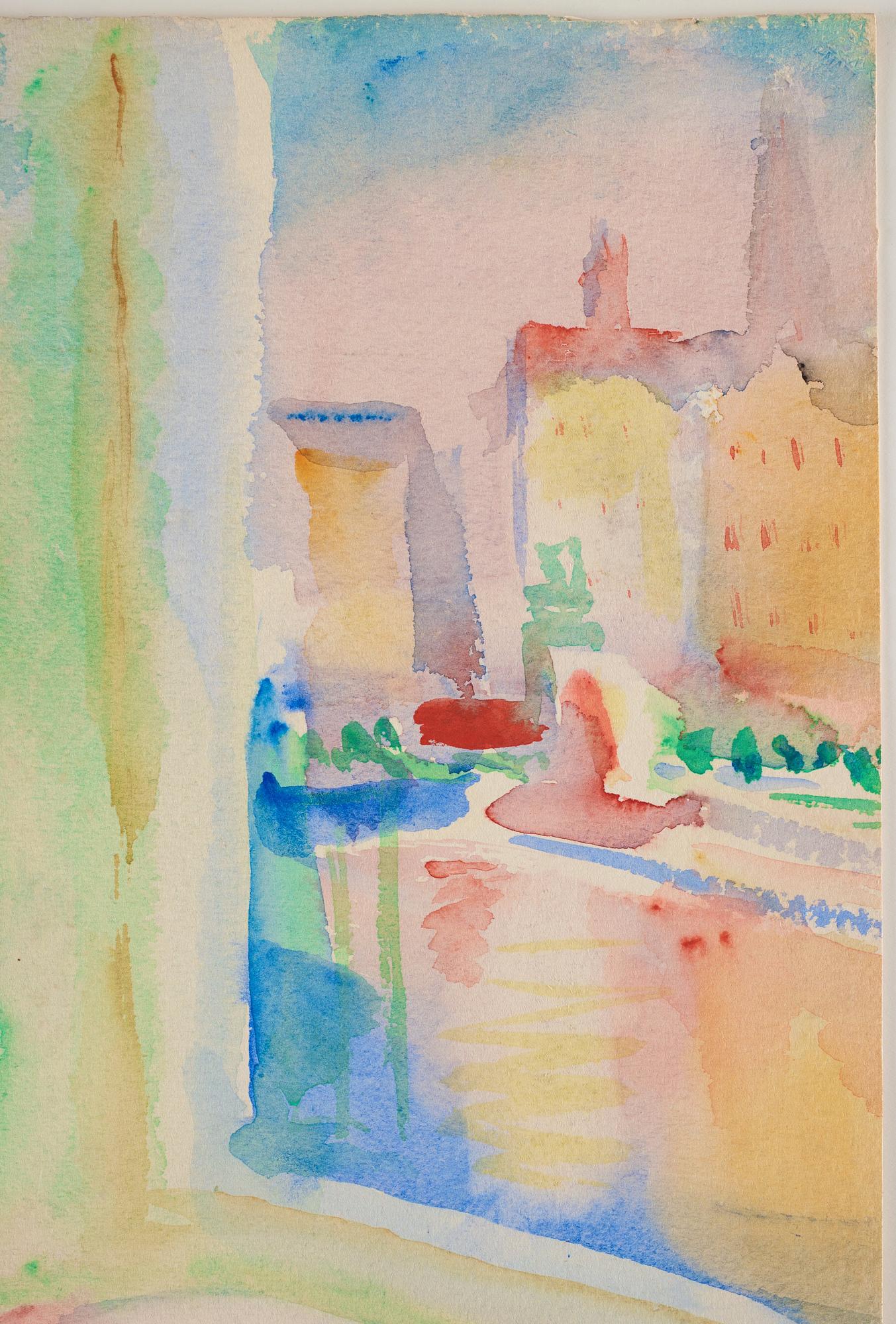 Isaac Grünewald, Model by the window, Stockholm.