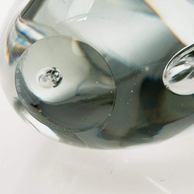 TIMO SARPANEVA, a 'Claritas' glass sculpture, signed Timo Sarpaneva, Iittala 1984 C403.