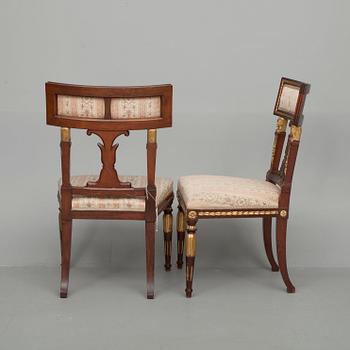 STOLAR, ett par, sengustaviansk stil, sekelskiftet 1800/1900.