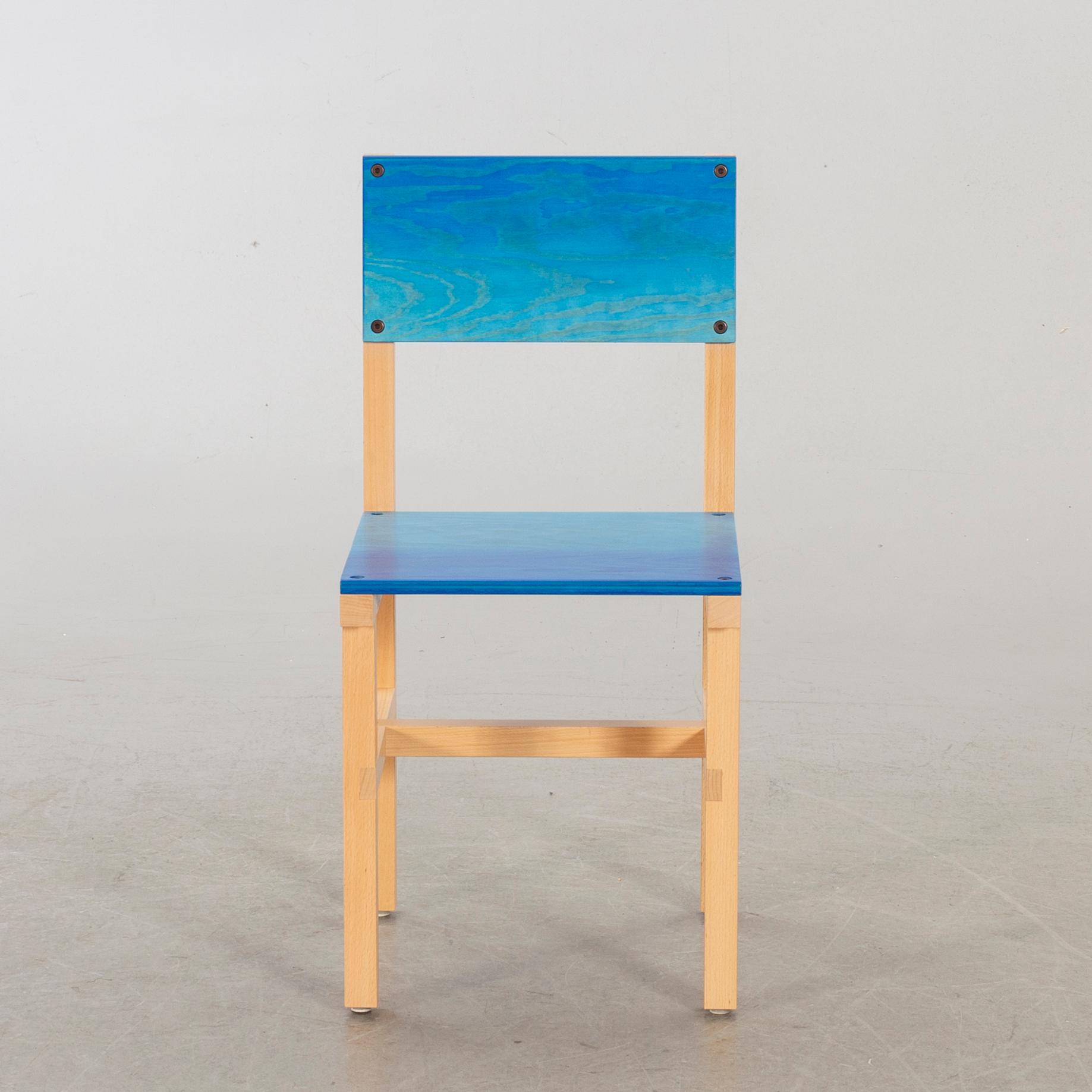 FREDRIK PAULSEN, "Röhsska"Designbaren, chair, Blå Station 2020, Chair 78/102.