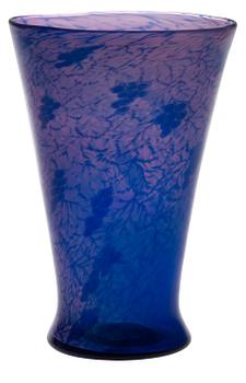 A Simon Gate 'graal' glass vase, Orrefors 1918.