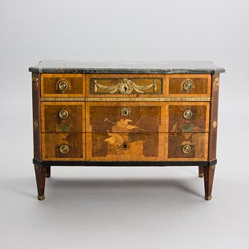 A CHEST OF DRAWERS, gustavian, Stockholm late 18th century.