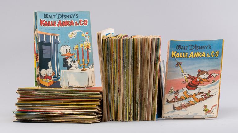 SERIETIDNINGAR, bl.a. Kalle Anka. 1900-talets mitt.