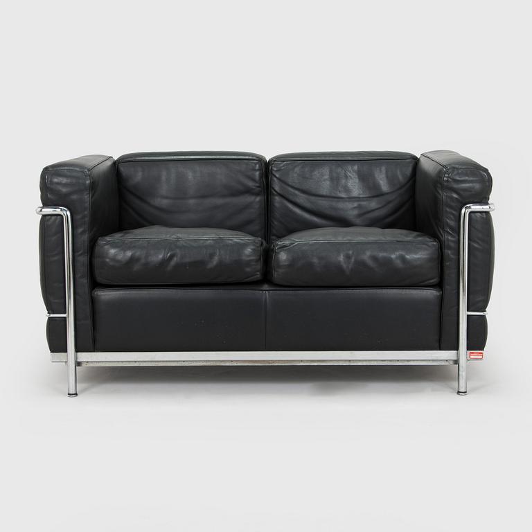 Pierre Jeanneret, Charlotte Perriand & Le Corbusier, soffa, "LC 2", Cassina, Italien.